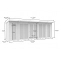 18ft x 6ft Pent Summer House (Full Height Window)