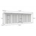 20ft x 8ft Pent Summer House (Full Height Window)