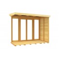8ft x 4ft Pent Summer House (Full Height Window)