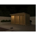 10ft x 5ft Pent Summer House (Full Height Window)