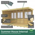 8ft x 4ft Pent Summer House