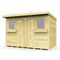 10ft x 8ft Pent Summer Shed