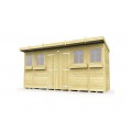 14ft x 4ft Pent Summer Shed