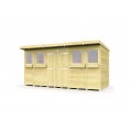 14ft x 6ft Pent Summer Shed