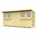 14ft x 7ft Pent Summer Shed