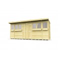 16ft x 4ft Pent Summer Shed