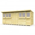 16ft x 5ft Pent Summer Shed