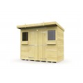 8ft x 4ft Pent Summer Shed