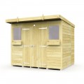 8ft x 5ft Pent Summer Shed