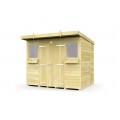 8ft x 6ft Pent Summer Shed