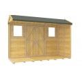 4ft x 10ft Apex Summer Shed