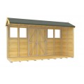 4ft x 12ft Apex Summer Shed