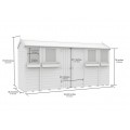 4ft x 14ft Apex Summer Shed