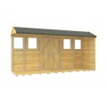 4ft x 14ft Apex Summer Shed