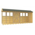 4ft x 16ft Apex Summer Shed