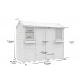 4ft x 8ft Apex Summer Shed