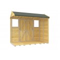 4ft x 8ft Apex Summer Shed