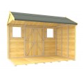 5ft x 10ft Apex Summer Shed