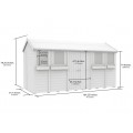 5ft x 14ft Apex Summer Shed