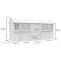 5ft x 16ft Apex Summer Shed