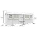 5ft x 18ft Apex Summer Shed