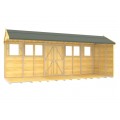 5ft x 18ft Apex Summer Shed