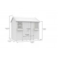 5ft x 8ft Apex Summer Shed