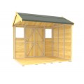 5ft x 8ft Apex Summer Shed