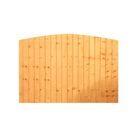 Featheredge Dome Closeboard Fence Panel 6ft x 2ft