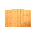 Featheredge Dome Closeboard Fence Panel 6ft x 3ft
