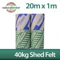 Chesterfelt Heavy Green Mineral Roofing Felt 20m x 1m