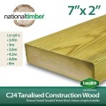 C24 Treated Tanalised Timber Structural Studwork 7x2 at 3.6m