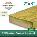 C24 Treated Tanalised Timber Structural Studwork 7x3 at 6m