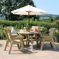 Charlotte Round Table & 4 Chair Set (G)