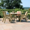 Charlotte Round Table & 4 Chair Set (G)