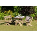 Harriet Table & 2 Bench Set